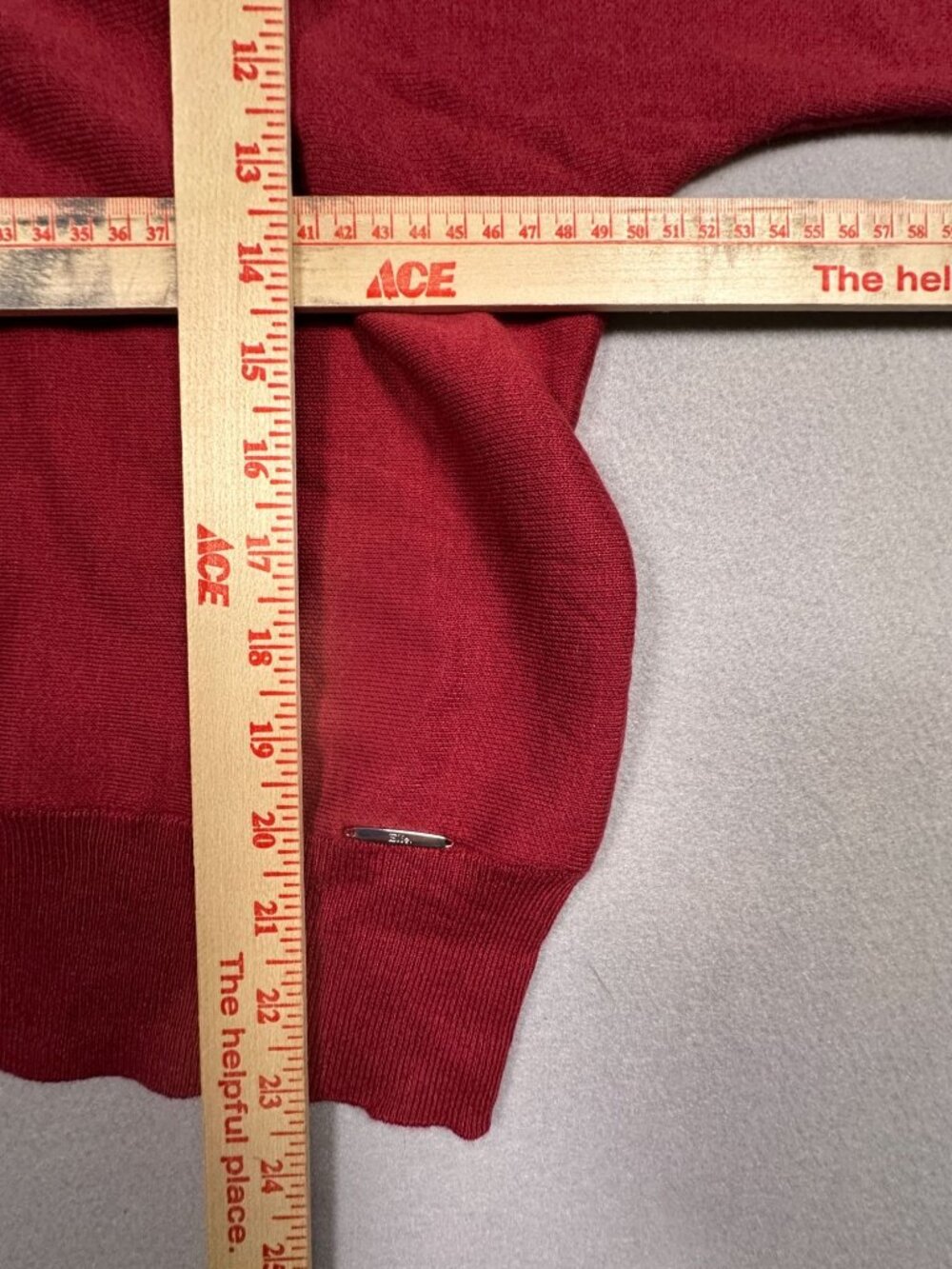 Elie Tahari Womens Red Crew Neck Sweater XL New Viscose Long Sleeve NWT - Picture 5 of 6